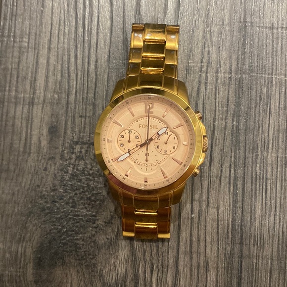 FOSSIL - ROSE GOLD BOYFRIEND WATCH - Picture 1 of 4
